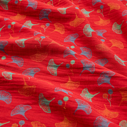 Ownkoti Ginkgo Leaf Cotton Jacquard Fabric - image 1
