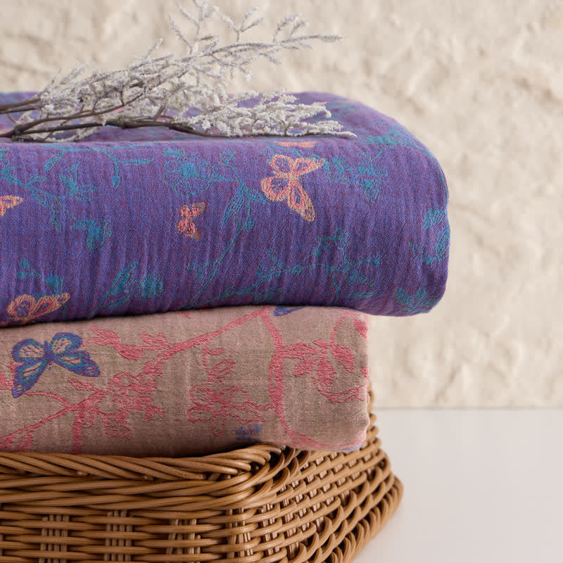 Ownkoti Butterfly Vine Cotton Jacquard Fabric - image 8