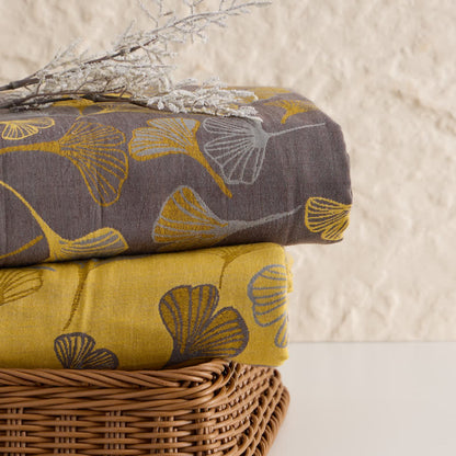 Ownkoti Large Ginkgo Leaf Cotton Jacquard Fabric - image 8