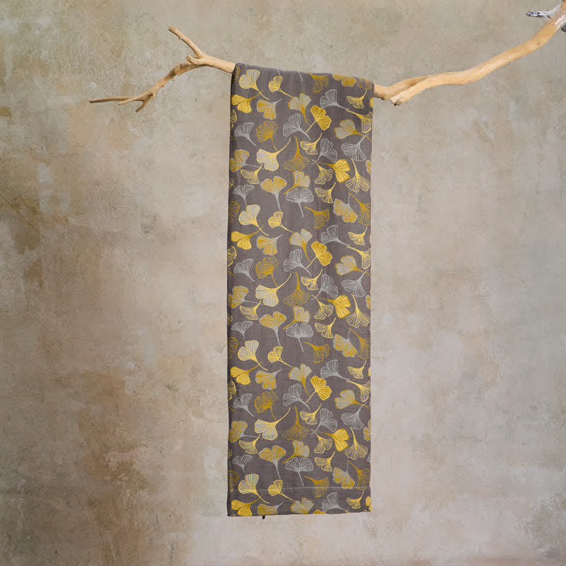 Ownkoti Large Ginkgo Leaf Cotton Jacquard Fabric - image 9