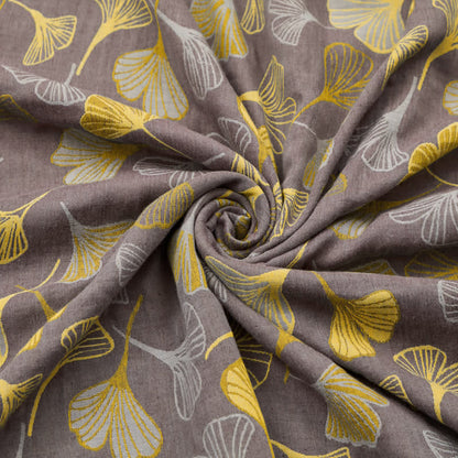 Ownkoti Large Ginkgo Leaf Cotton Jacquard Fabric - image 7
