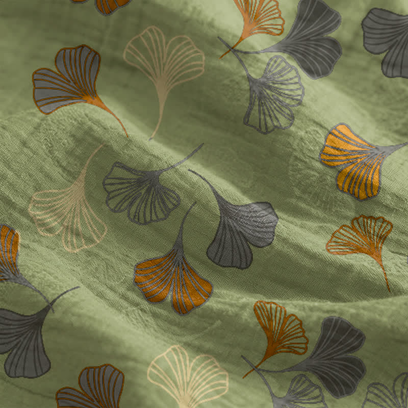Ownkoti Ginkgo Leaf Tie Strap Lounge NightDress - image 39