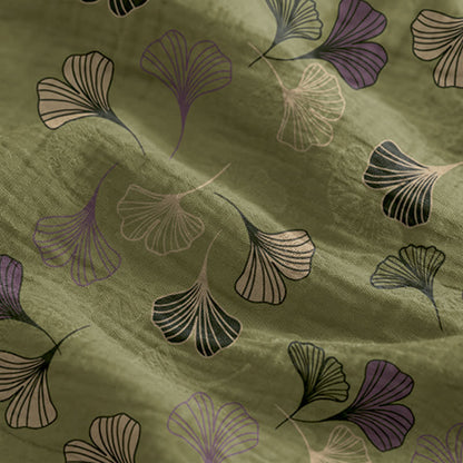 Ownkoti Ginkgo Leaf Tie Strap Lounge Nightgown - image 79