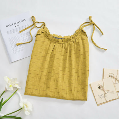 Ownkoti Sunwashed Solid Color Tie Strap Lounge Dress - image 6