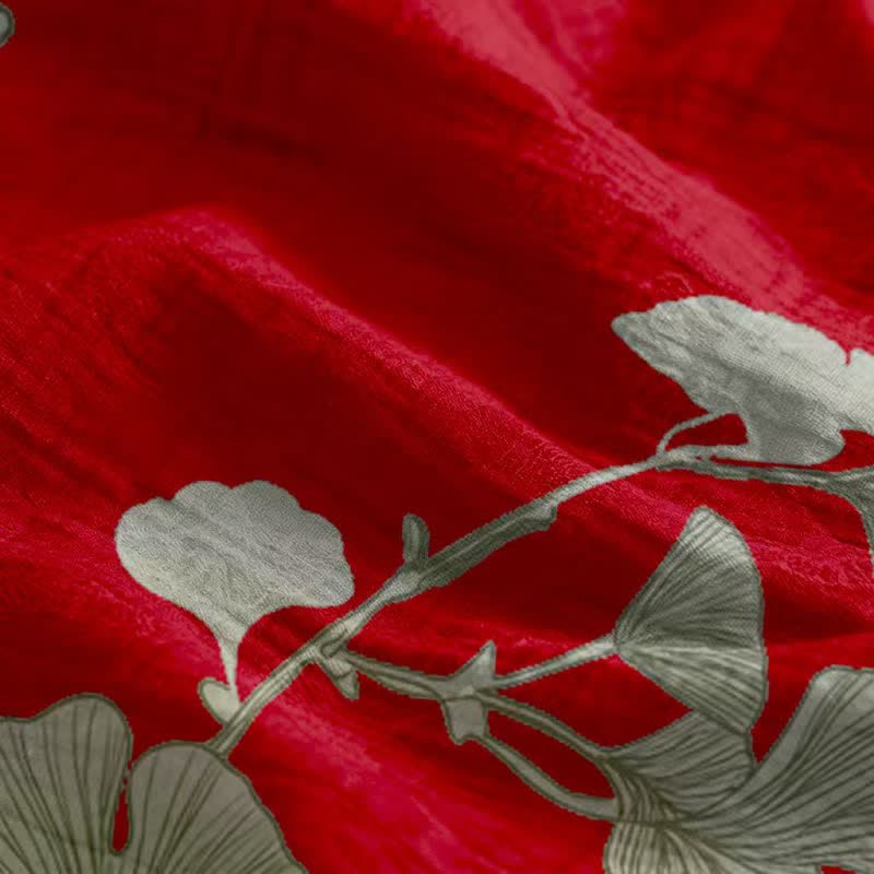 Ownkoti Ginkgo Leaf Tie Strap Maxi NightDress - image 8