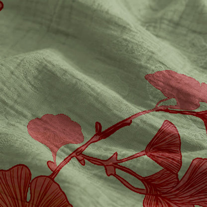 Ownkoti Ginkgo Leaf Tie Strap Maxi NightDress - image 13