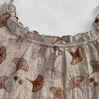 Ownkoti Ginkgo Floral Tie Strap Lounge Dress - image 28