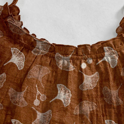 Ownkoti Ginkgo Floral Tie Strap Lounge Dress - image 33