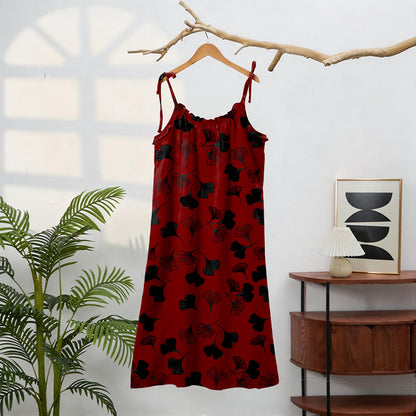 Ownkoti Ginkgo Leaf Tie Strap Lounge NightDress - image 61