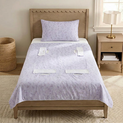 Ownkoti Lavender Bloom Quilted Cotton Baby Quilt  - image 1