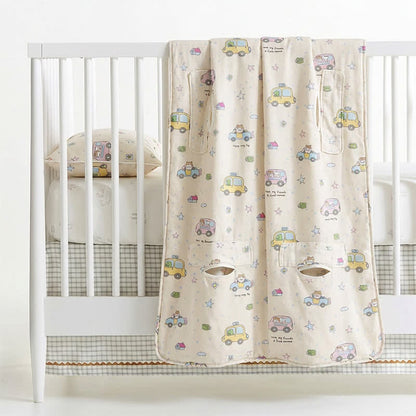 Ownkoti Cotton Gauze Little Cars Kick-Proof Baby Blanket - image 4