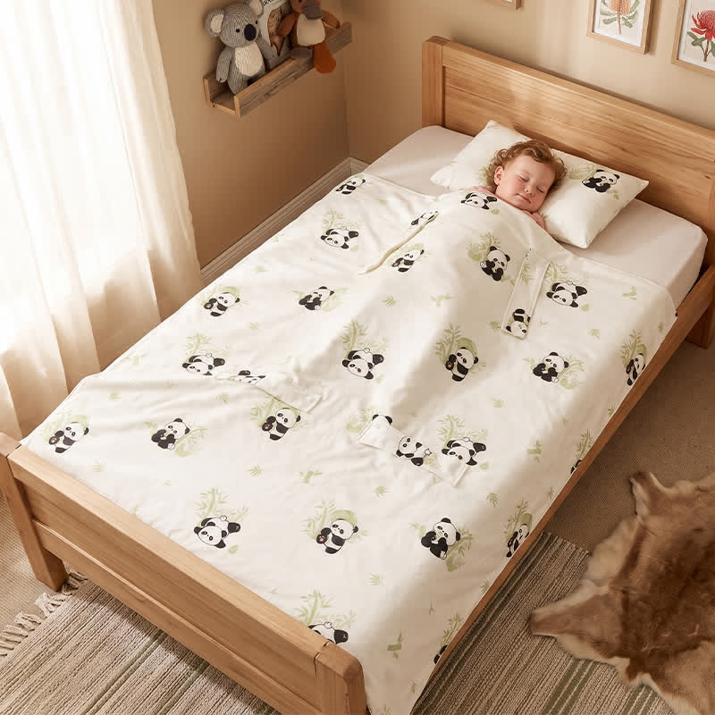 Ownkoti Panda Bamboo Cotton Gauze Baby Blanket - image 2