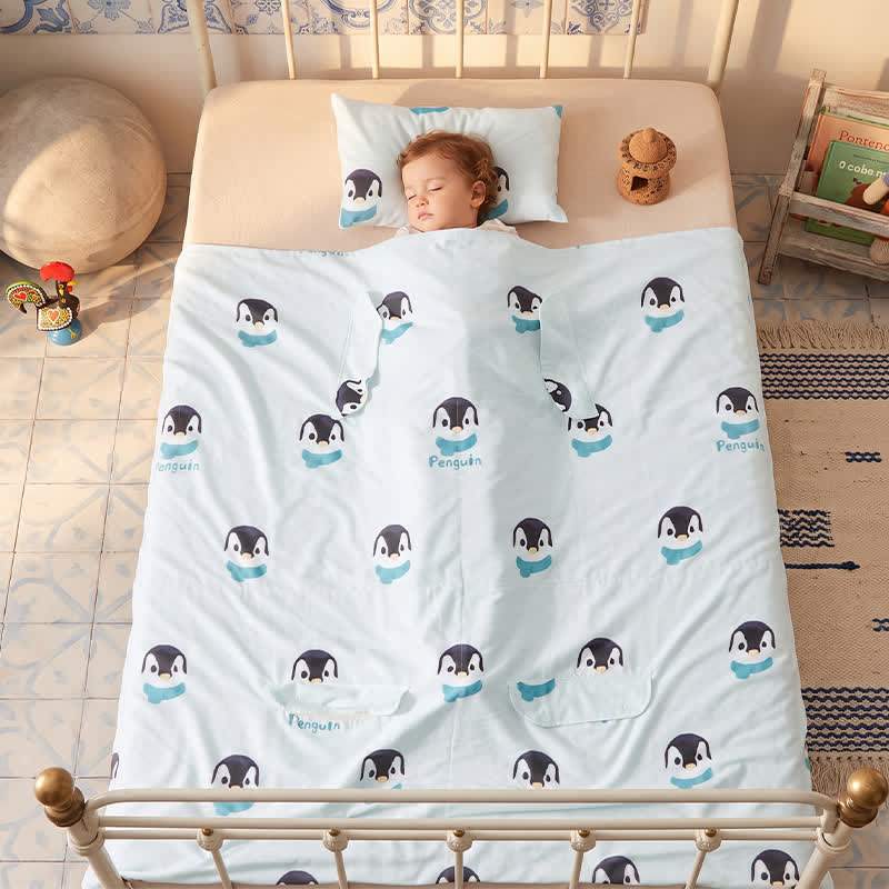 Ownkoti Penguin Dream Cotton Gauze Baby Quilt - image 2