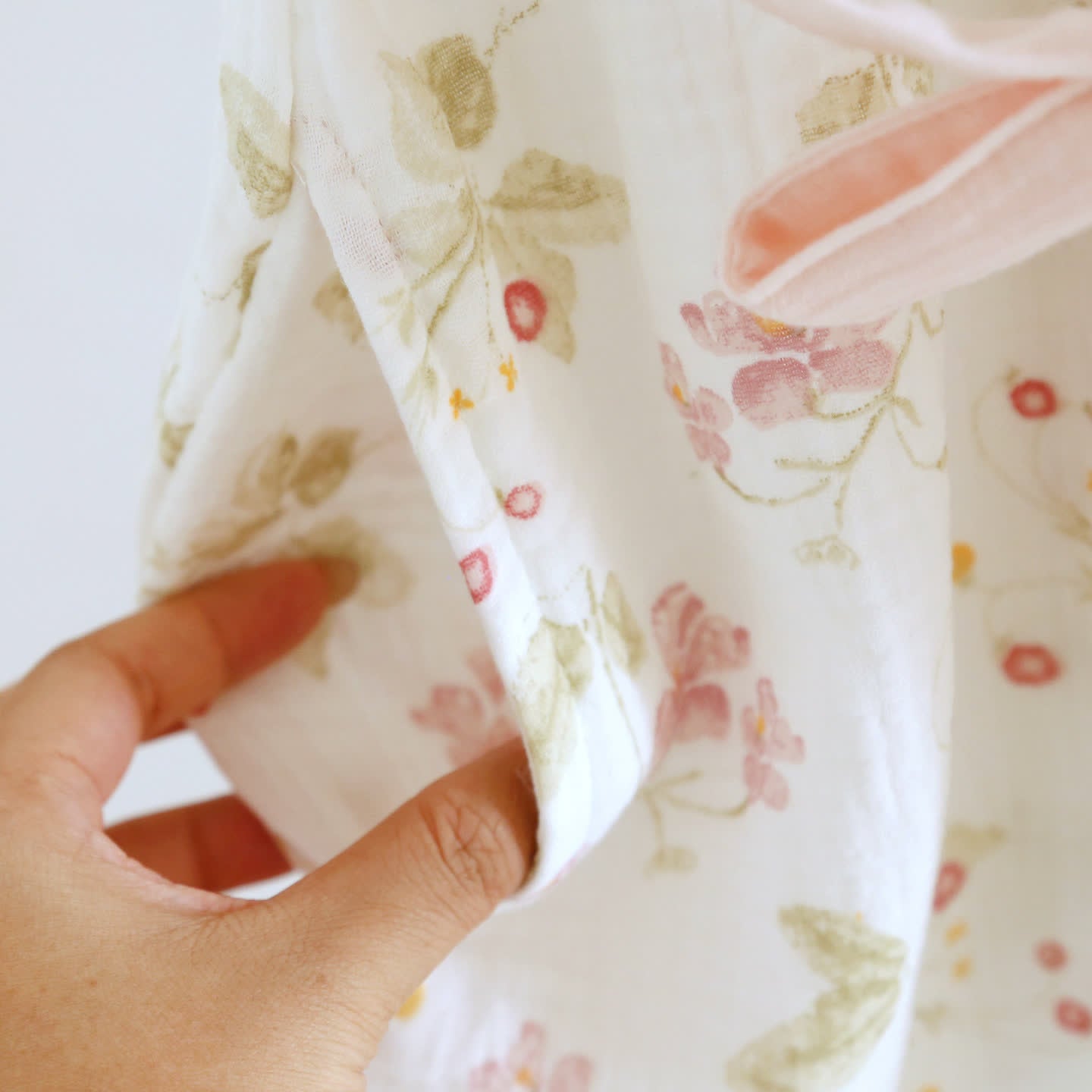 Ownkoti Floral Cotton Gauze Ruffle Kimono Nightgown - image 8