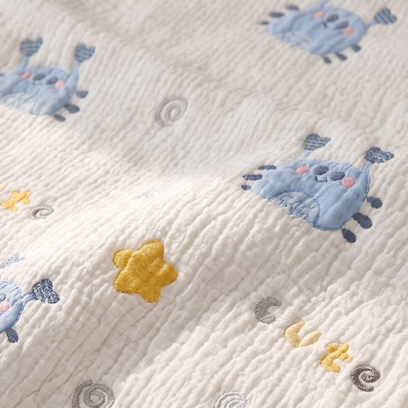 Ownkoti Blue Crab Lyocell Quilted Baby Blanket - image 4