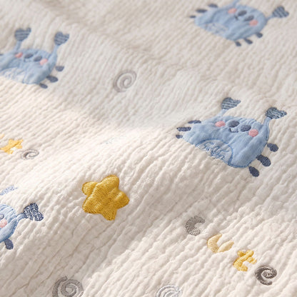 Ownkoti Blue Crab Lyocell Quilted Baby Blanket - image 4