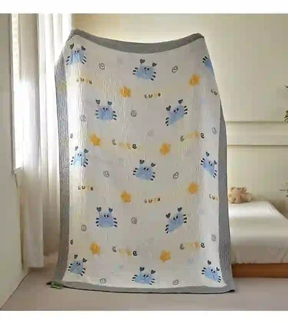 Ownkoti Blue Crab Lyocell Quilted Baby Quilt - image 6
