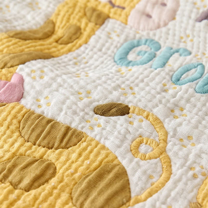 Ownkoti Giraffe and Lion Lyocell Quilted Baby Blanket - image 3