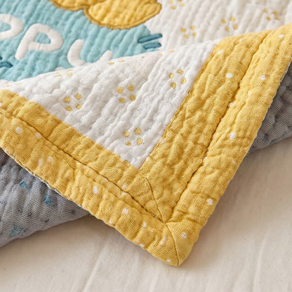 Ownkoti Giraffe and Lion Lyocell Quilted Baby Blanket - image 4