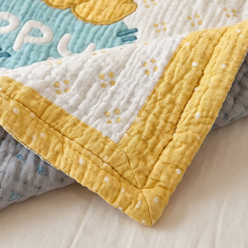 Ownkoti Giraffe and Lion Lyocell Quilted Baby Quilt - image 4