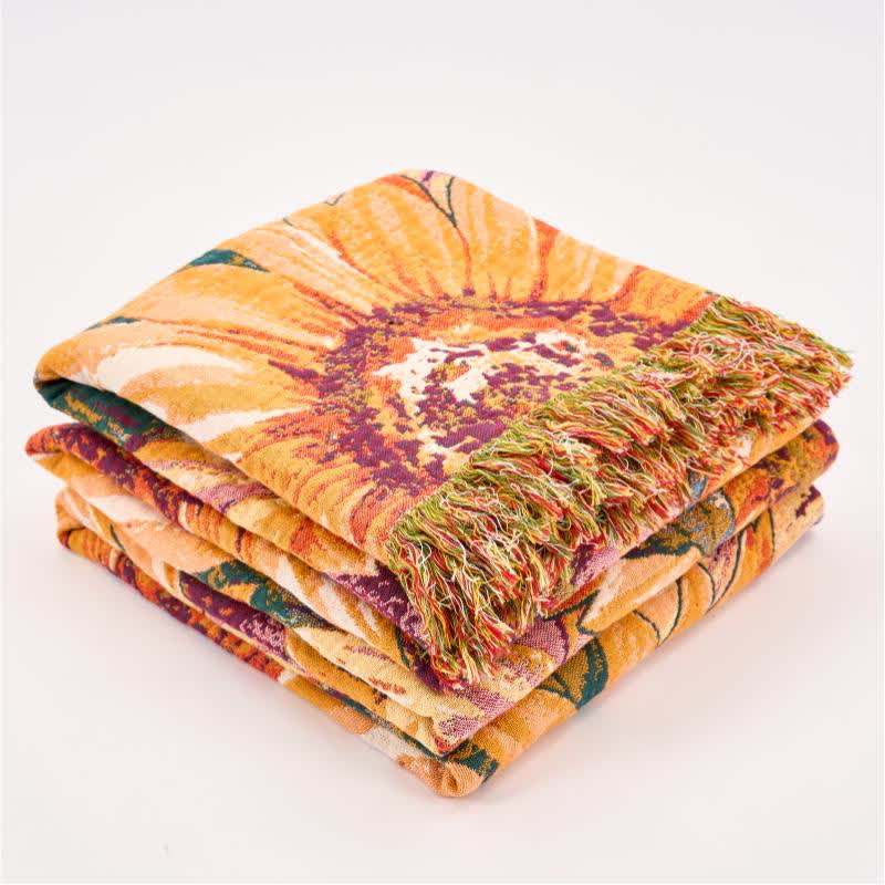 Ownkoti Boho Sunflower Cotton Gauze Bedspread Quilt - image 8