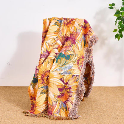 Ownkoti Boho Sunflower Cotton Gauze Bedspread Quilt - image 7