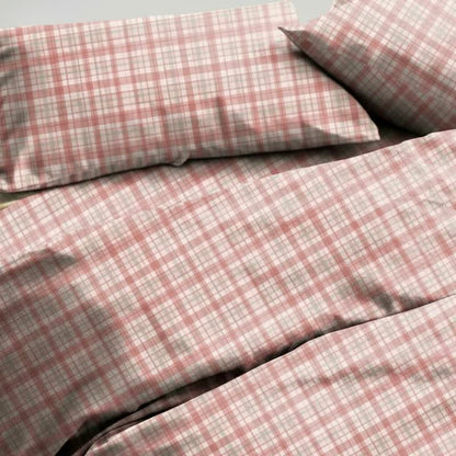 Ownkoti Soft Pink Plaid Twin XL Bedding Set - image 3