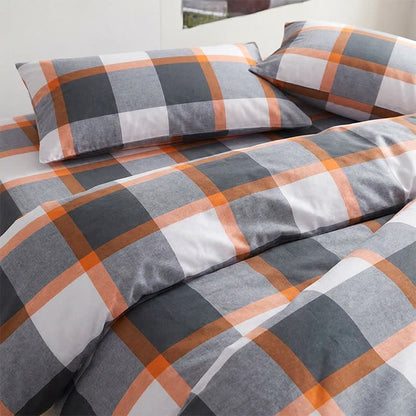 Ownkoti Modern Grey Plaid Twin XL Bedding Set - image 3