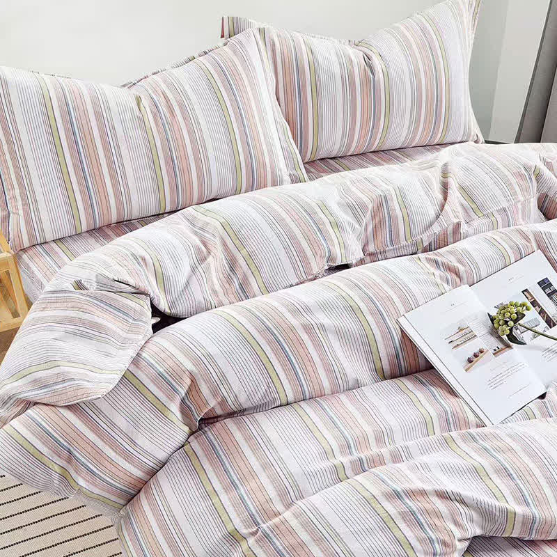 Ownkoti  Pastel Stripe Twin XL Dorm Bedding Set - image 11