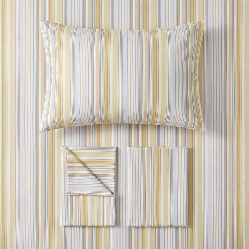 Ownkoti  Pastel Stripe Twin XL Dorm Bedding Set - image 3