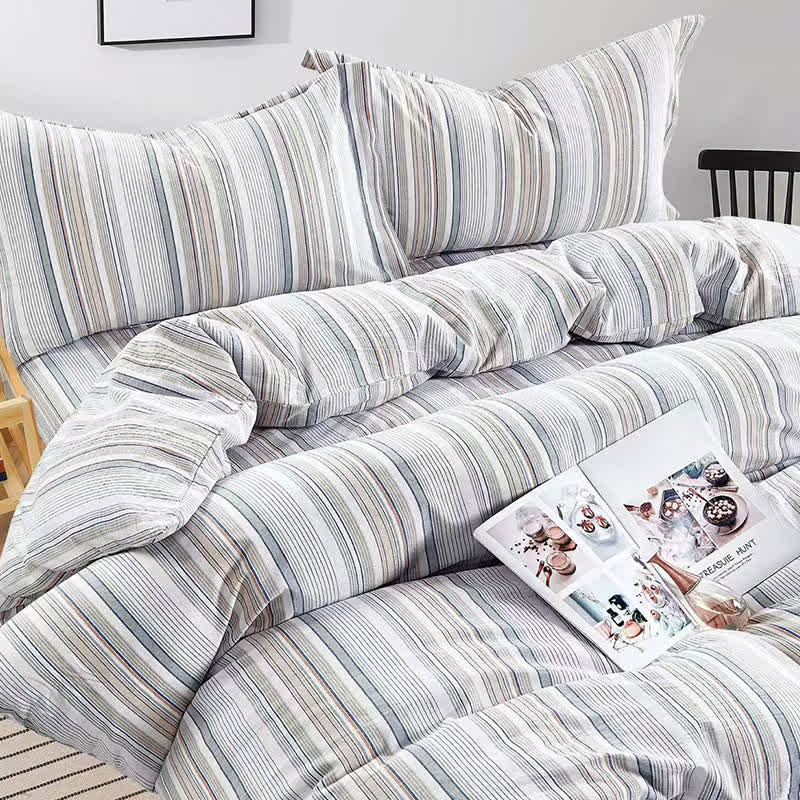 Ownkoti  Pastel Stripe Twin XL Dorm Bedding Set - image 7