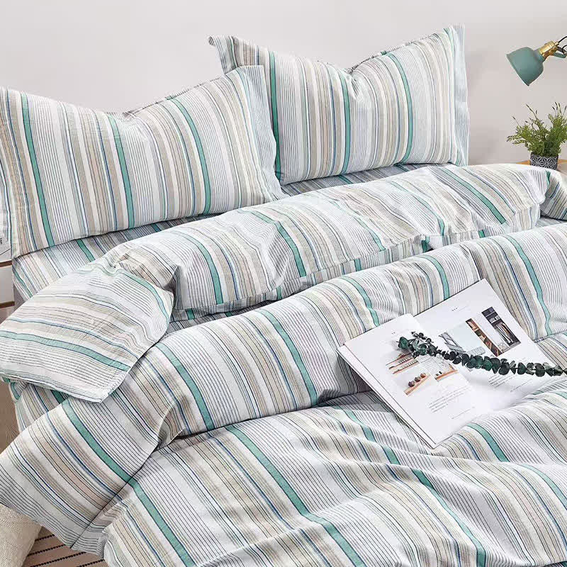 Ownkoti  Pastel Stripe Twin XL Dorm Bedding Set - image 17