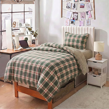 Ownkoti Heritage Plaid Twin XL Dorm Bedding Set - image 1