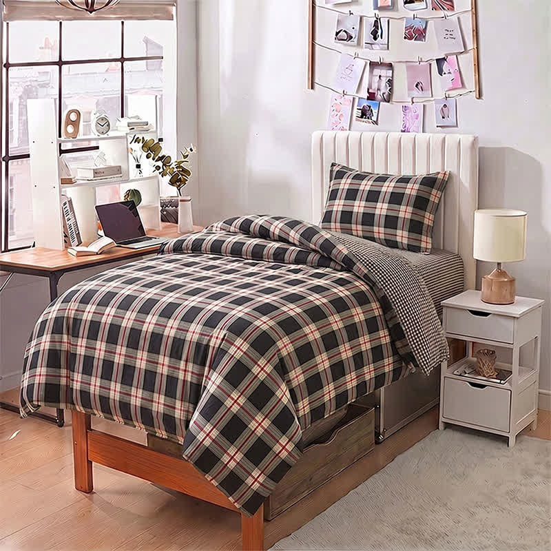 Ownkoti Heritage Plaid Twin XL Dorm Bedding Set - image 5
