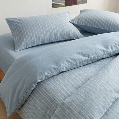 Ownkoti Nordic Stripe Cotton Twin XL Bedding Set - image 2