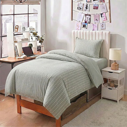 Ownkoti Nordic Stripe Cotton Twin XL Bedding Set - image 13