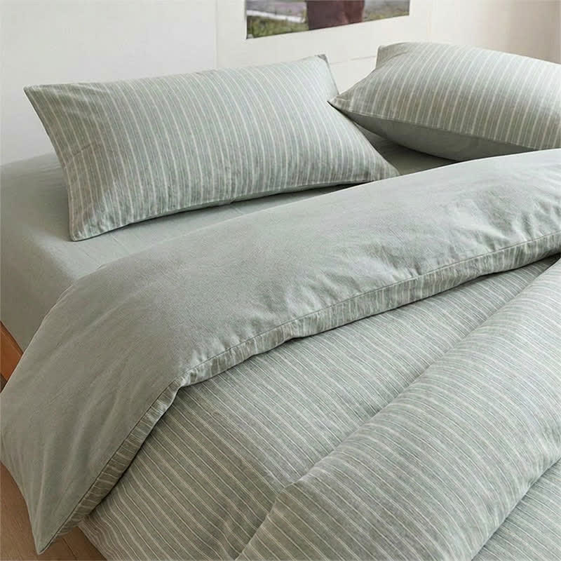 Ownkoti Nordic Stripe Cotton Twin XL Bedding Set - image 14