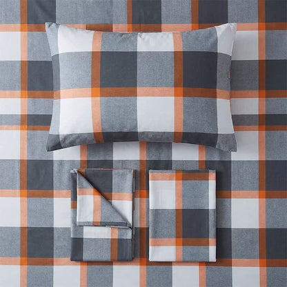 Ownkoti Modern Grey Plaid Twin XL Bedding Set - image 4