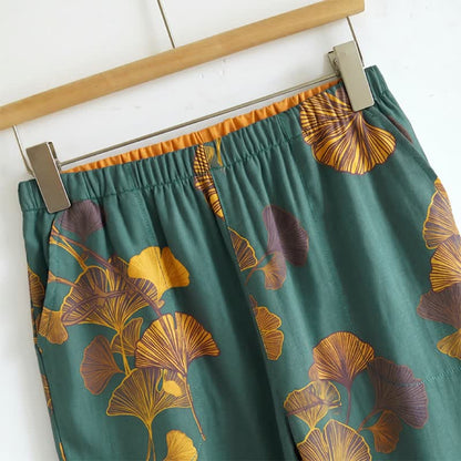 Ownkoti Botanical Leaf Cami & Pants Loungewear Set - image 2