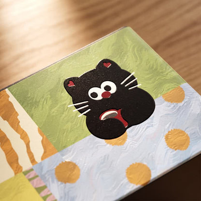 Ownkoti Playful Cat Patchwork Wooden Tissue Box Organizer - image 4