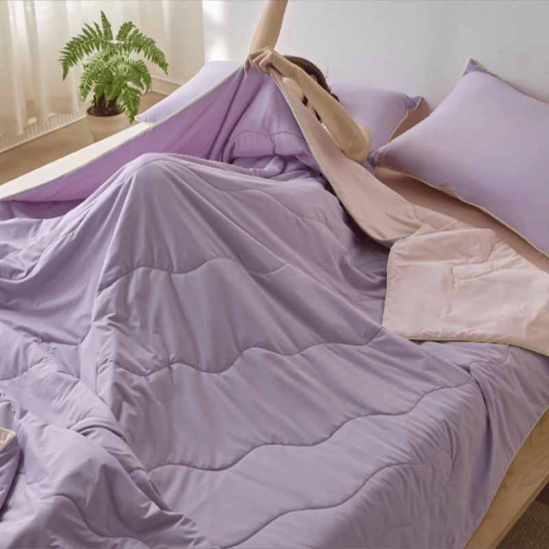 Ownkoti Double-Sided Cooling Lightweight Summer Comforter - Purple - 79" × 91"  - image 10