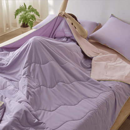 Ownkoti Double-Sided Cooling Lightweight Summer Comforter - Purple - 79" × 91"  - image 10