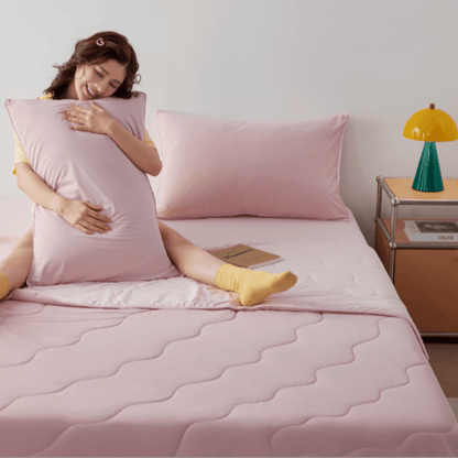 Ownkoti Double-Sided Cooling Lightweight Summer Comforter - Pink - 79" × 91"  - image 12