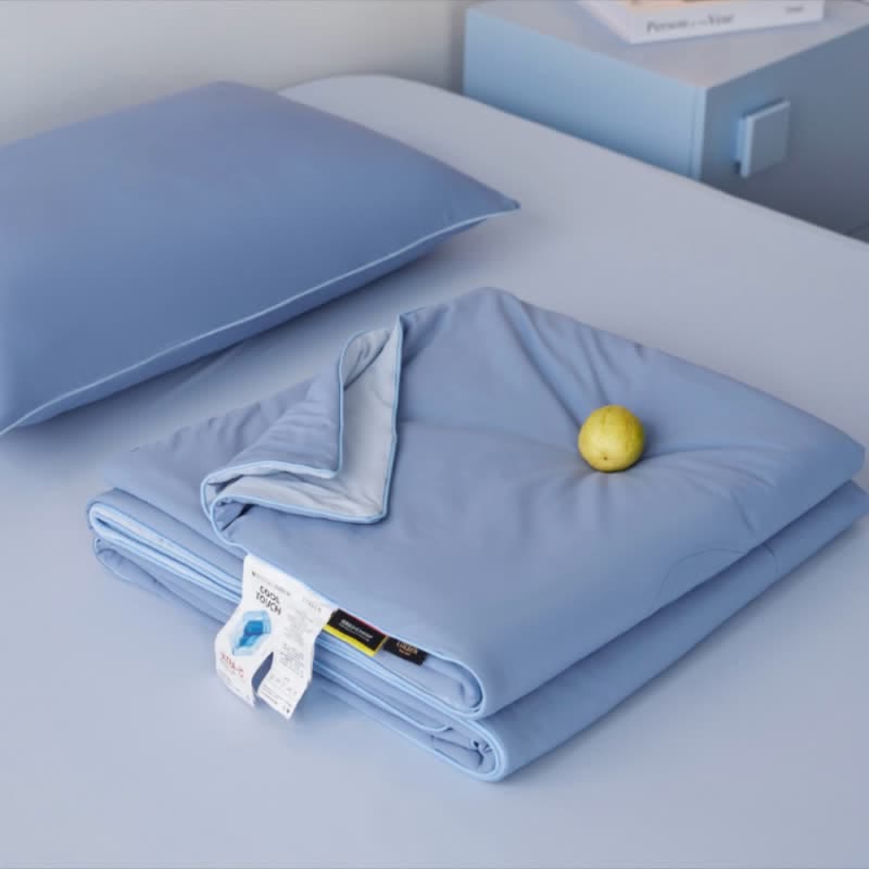 Ownkoti Nordic Cooling Lightweight Summer Comforter - Dusty Blue - 79" × 91" - image 4