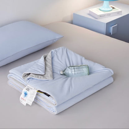 Ownkoti Nordic Cooling Lightweight Summer Comforter - Bright Blue - 79" × 91" - image 6