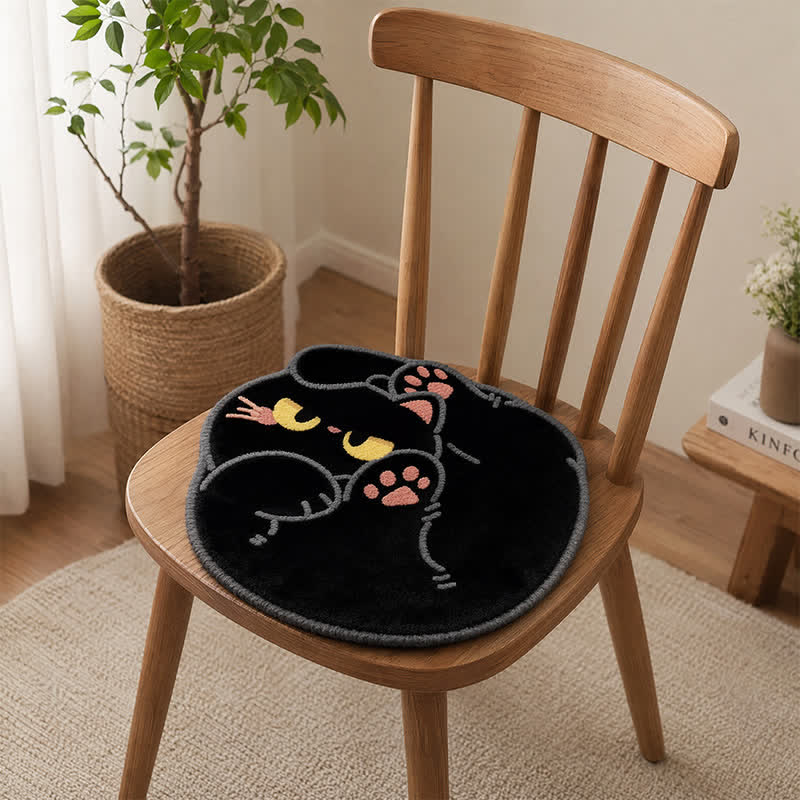 Ownkoti Curled Cat Faux Cashmere Seat Cushion - image 7