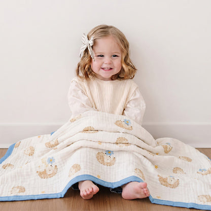 Ownkoti Little Hedgehog Cotton Gauze Blanket - image 3