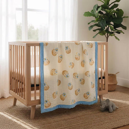 Ownkoti Little Hedgehog Cotton Gauze Blanket - image 4