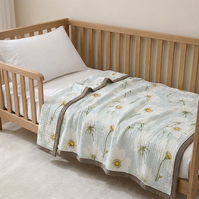 Ownkoti Soft Ivory Sunflower Cotton Blanket - image 5