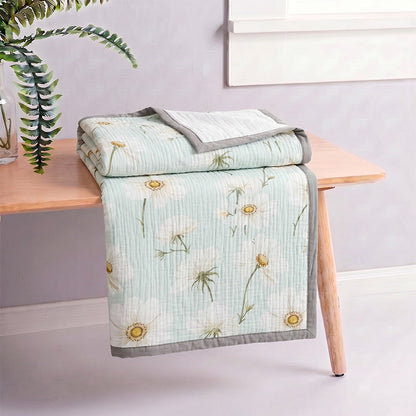 Ownkoti Soft Ivory Sunflower Cotton Blanket - image 6